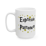 Funny Harry Potter Inspired Coffee Mug - Magic Spell Espresso Patronum Mug for Fantasy Fans