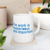 Severance-Inspired Mug - Mysterious Work Coffee Cup for TV Fans - 11oz & 15oz Ceramic Gift