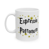 Funny Harry Potter Inspired Coffee Mug - Magic Spell Espresso Patronum Mug for Fantasy Fans